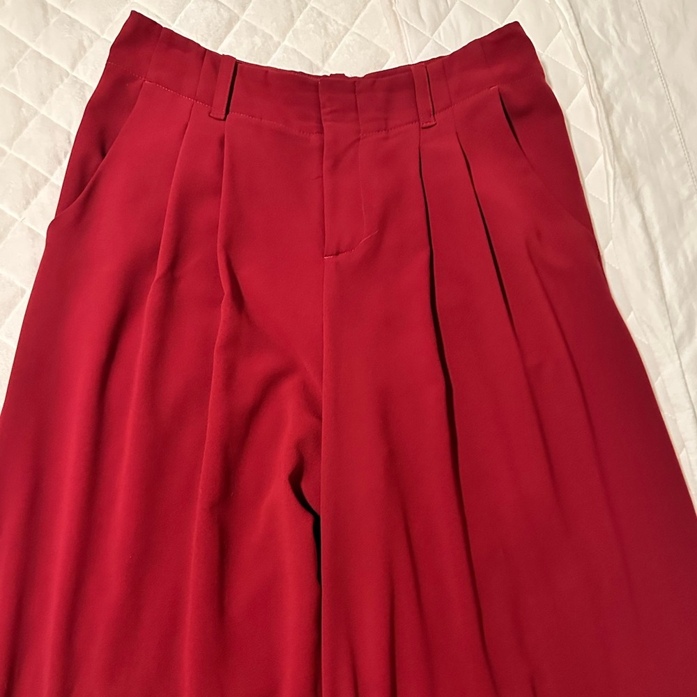 Alice + Olivia Eloise Straight Wide Leg Trs